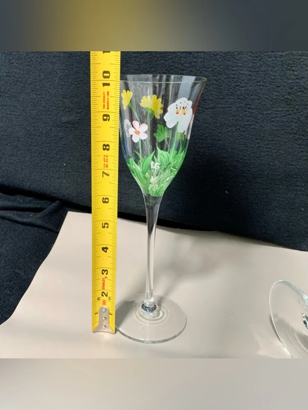 🔍 (2) Royal Danube RDZ19 Hand-Painted Floral Water Goblets • Signed I.G.